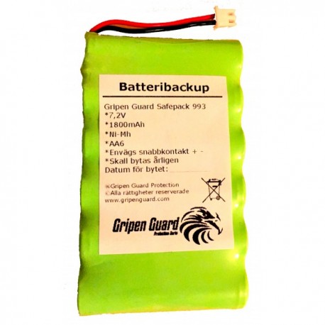 Batteribackup NiMh Gripen iSafe SST-993