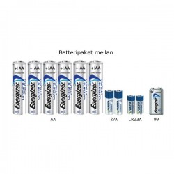 Batteripaket lithium mellan